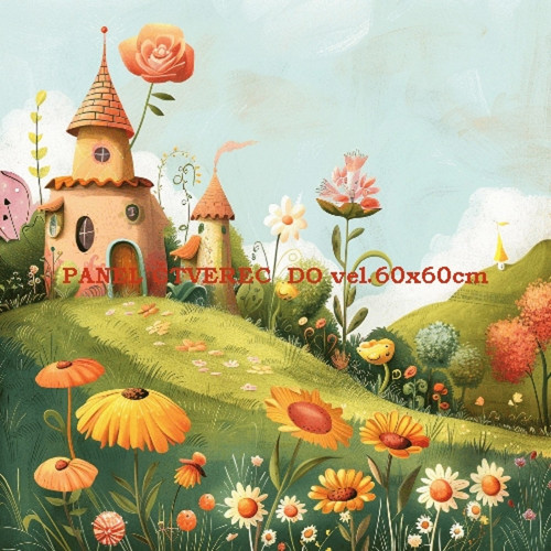 Bavlněný panel 10x10 cm — foto 1