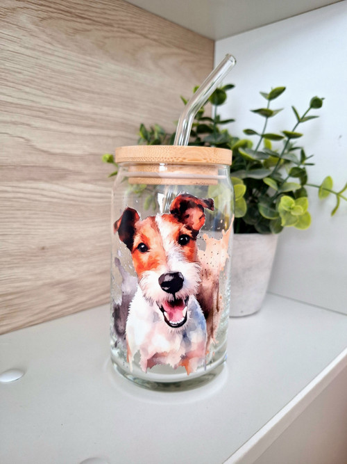 Sklenička drsnosrstý foxteriér — foto 1