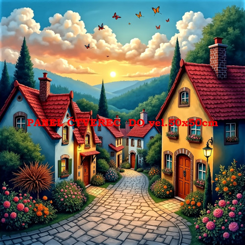 Bavlněný panel 10x10 cm — foto 1