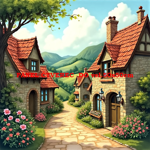 Bavlněný panel 10x10 cm