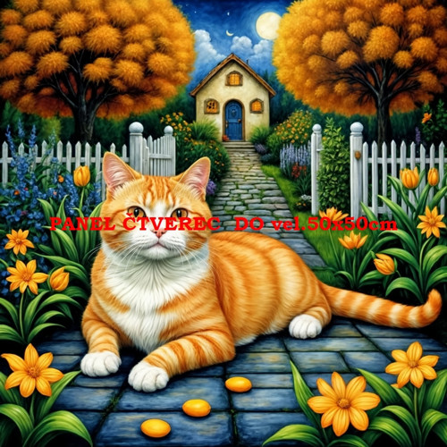 Bavlněný panel 10x10 cm