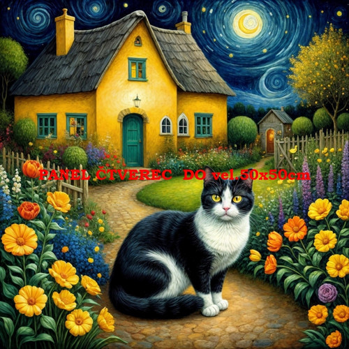 Bavlněný panel 10x10 cm