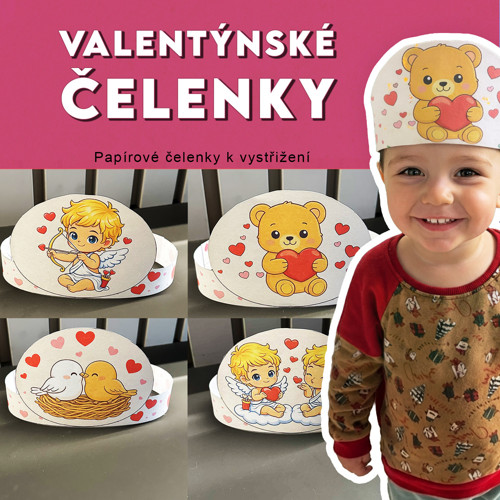 Valentýnské čelenky
