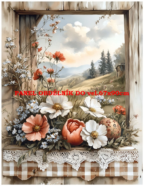 Bavlněný panel 7x10 cm