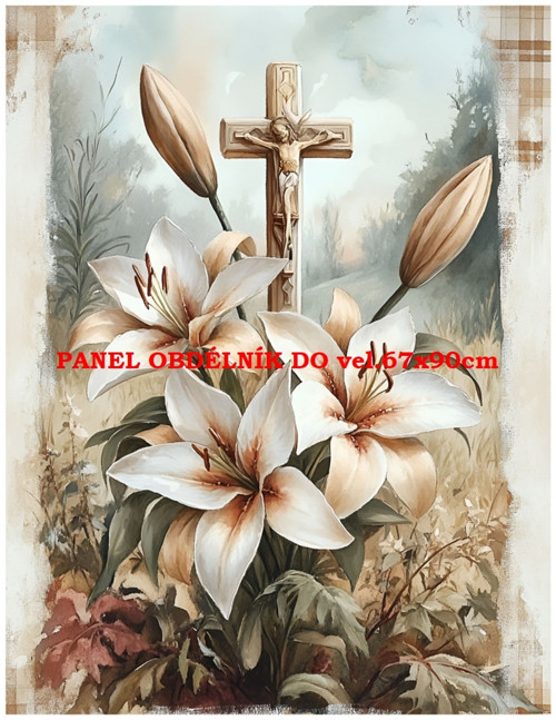 Bavlněný panel 7x10 cm