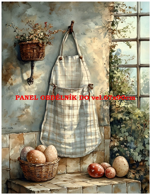 Bavlněný panel 7x10 cm — foto 1