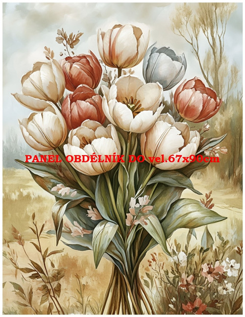 Bavlněný panel 7x10 cm