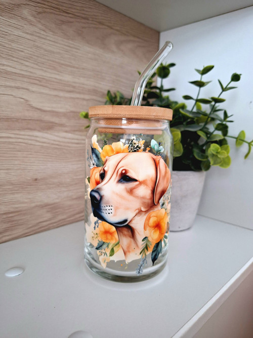 Sklenička labrador-světlý