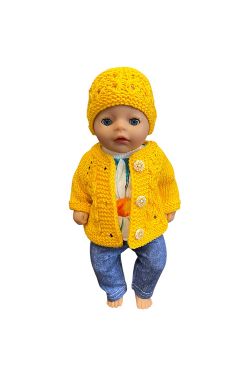 Set pro Baby Born 36 cm - žltý