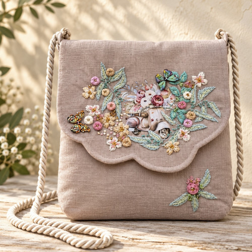 Crossbody "ROMANTIKA V PŘÍRODNÍ"