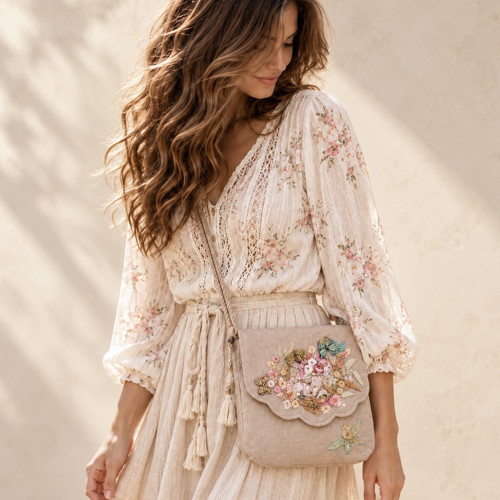 Crossbody "ROMANTIKA V PŘÍRODNÍ"