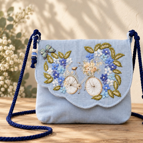 Crossbody "ROMANTIKA V MODRÉ"