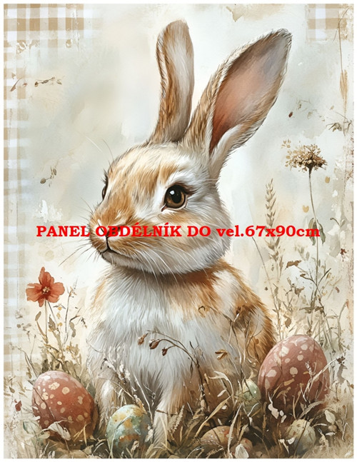 Bavlněný panel 7x10 cm