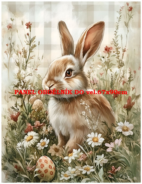 Bavlněný panel 7x10 cm