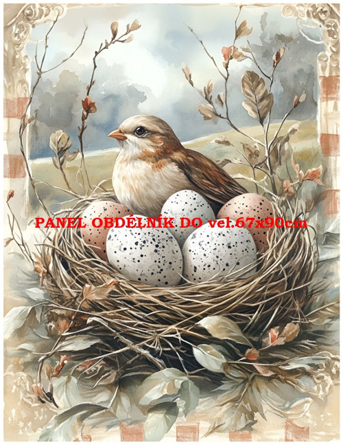 Bavlněný panel 7x10 cm — foto 1