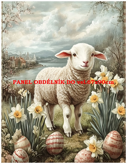Bavlněný panel 7x10 cm — foto 1