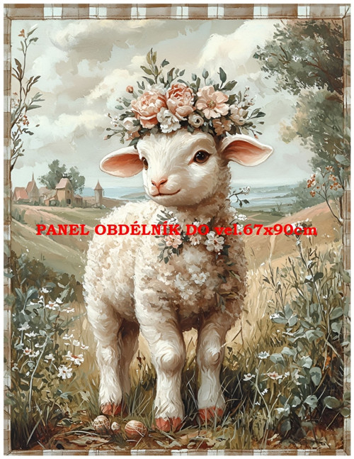 Bavlněný panel 7x10 cm — foto 1