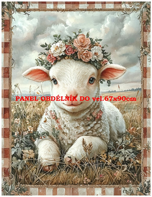 Bavlněný panel 7x10 cm — foto 1