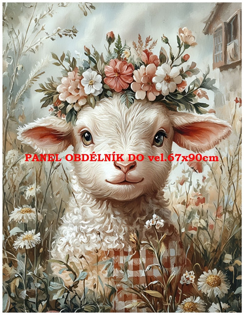 Bavlněný panel 7x10 cm — foto 1