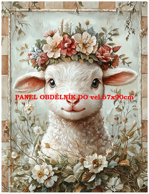 Bavlněný panel 7x10 cm — foto 1