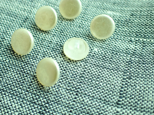 Skleněné vintage knoflíky - 6 kusů