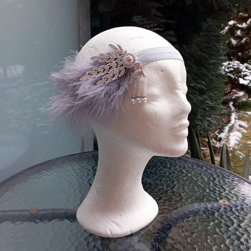 Great Gatsby Silver Crystal ... čelenka