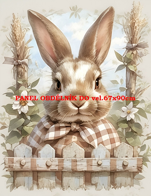 Bavlněný panel 7x10 cm