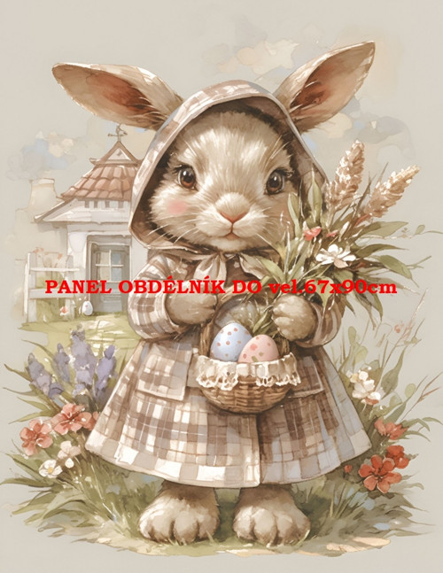 Bavlněný panel 7x10 cm