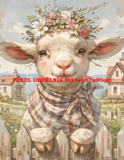 Bavlněný panel 7x10 cm — foto 1