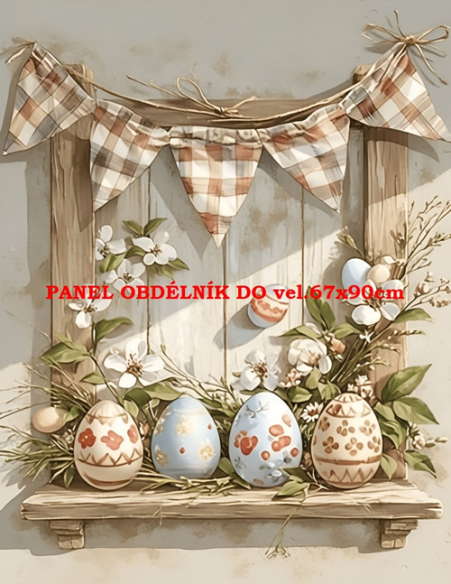 Bavlněný panel 7x10 cm