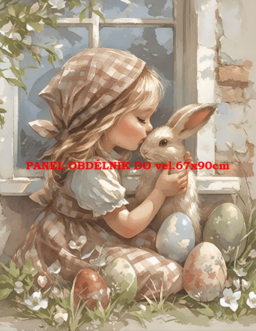 Bavlněný panel 7x10 cm