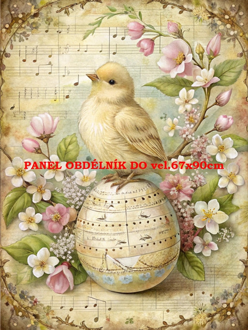 Bavlněný panel 7x10 cm