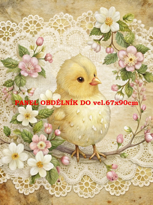 Bavlněný panel 7x10 cm