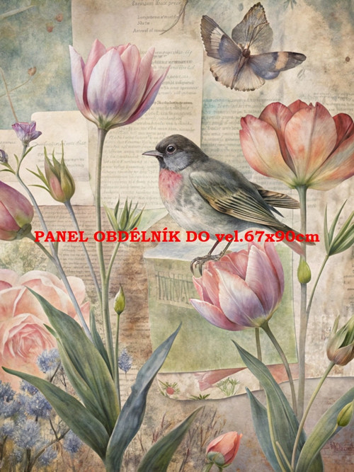 Bavlněný panel 7x10 cm — foto 1