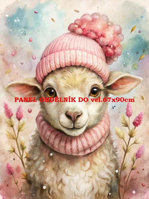 Bavlněný panel 7x10 cm