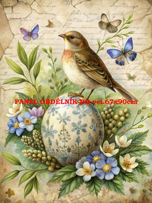 Bavlněný panel 7x10 cm — foto 1