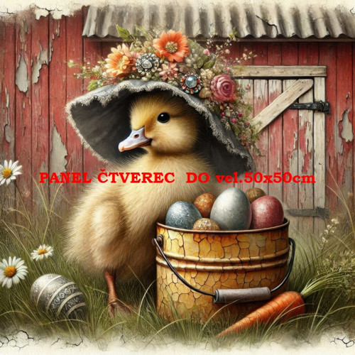 Bavlněný panel 10x10 cm — foto 1