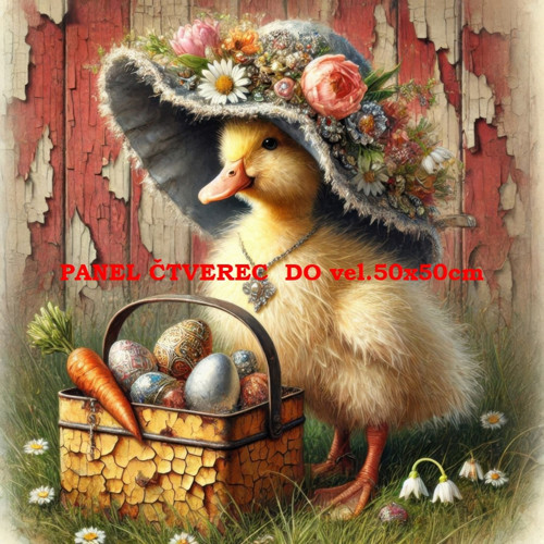 Bavlněný panel 10x10 cm