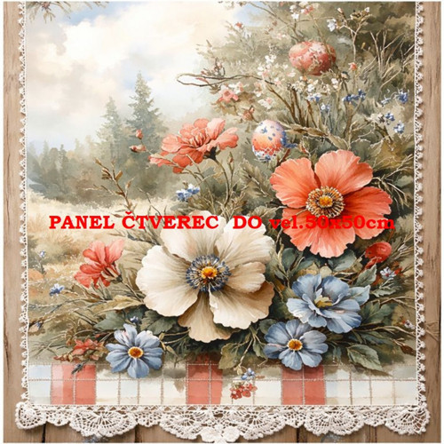 Bavlněný panel 10x10 cm — foto 1