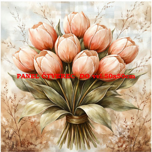 Bavlněný panel 10x10 cm — foto 1