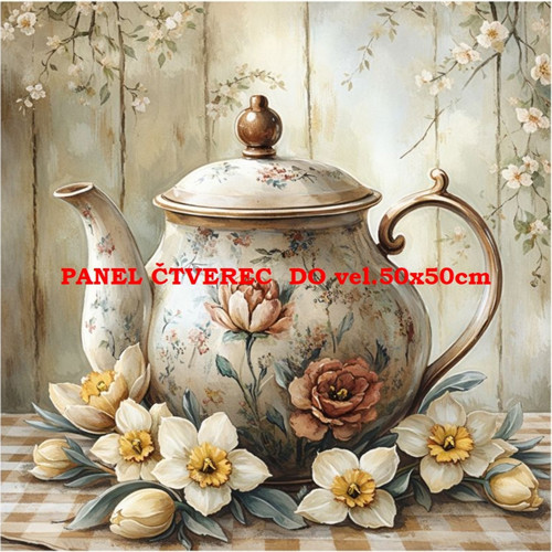 Bavlněný panel 10x10 cm — foto 1