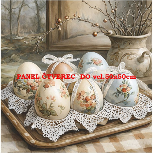 Bavlněný panel 10x10 cm — foto 1