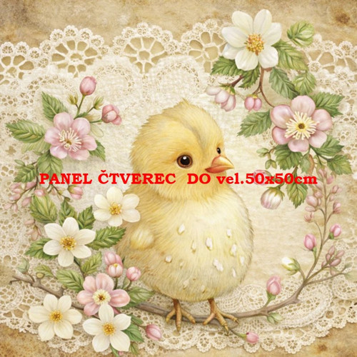 Bavlněný panel 10x10 cm — foto 1