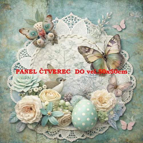 Bavlněný panel 10x10 cm — foto 1