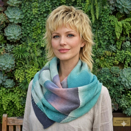 RUČNĚ TKANÁ ŠÁLA - SARAH — foto 1
