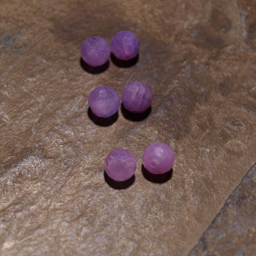 Rubín fazetovaný, 6mm, výběrový pár