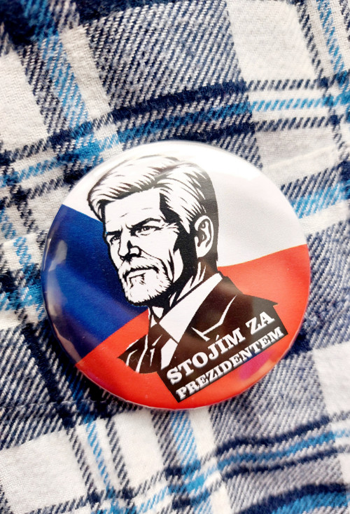 Stojím za prezidentem - Petr Pavel placka, odznak