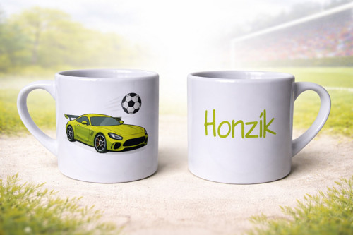 Hrnek pro malé fotbalisty a milovníky aut