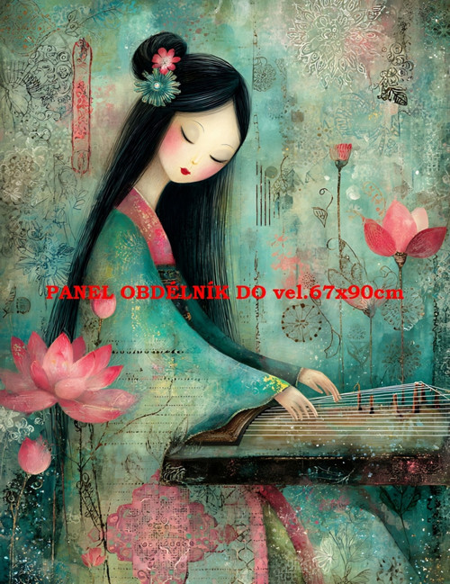 Bavlněný panel 7x10 cm
