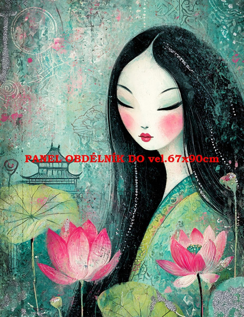 Bavlněný panel 7x10 cm
